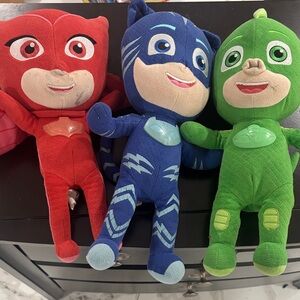 PJ Masks Superhero Trio Plush Set - Red, Blue, and Green